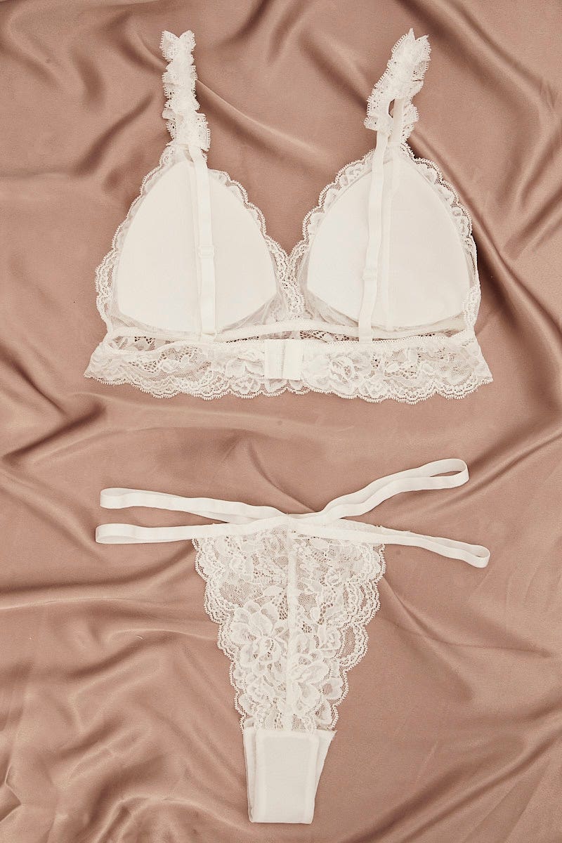 White Lace Lingerie Set