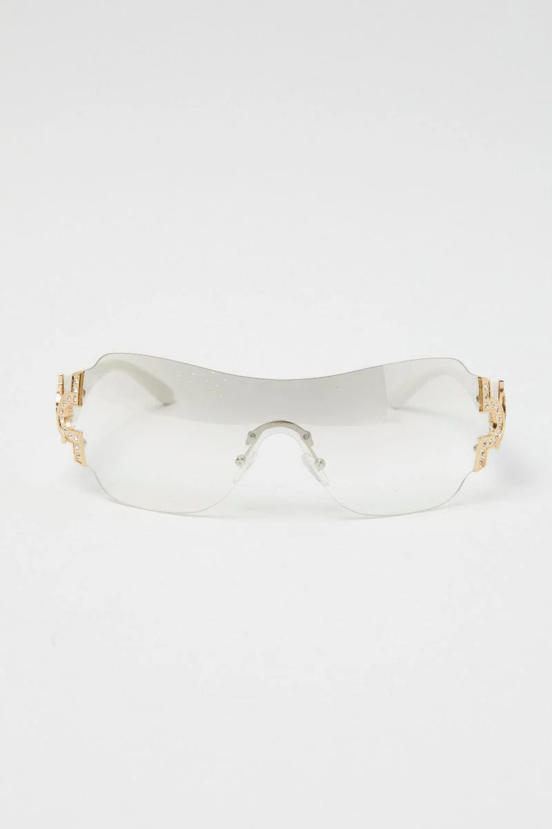 White Fashion Sunglasses