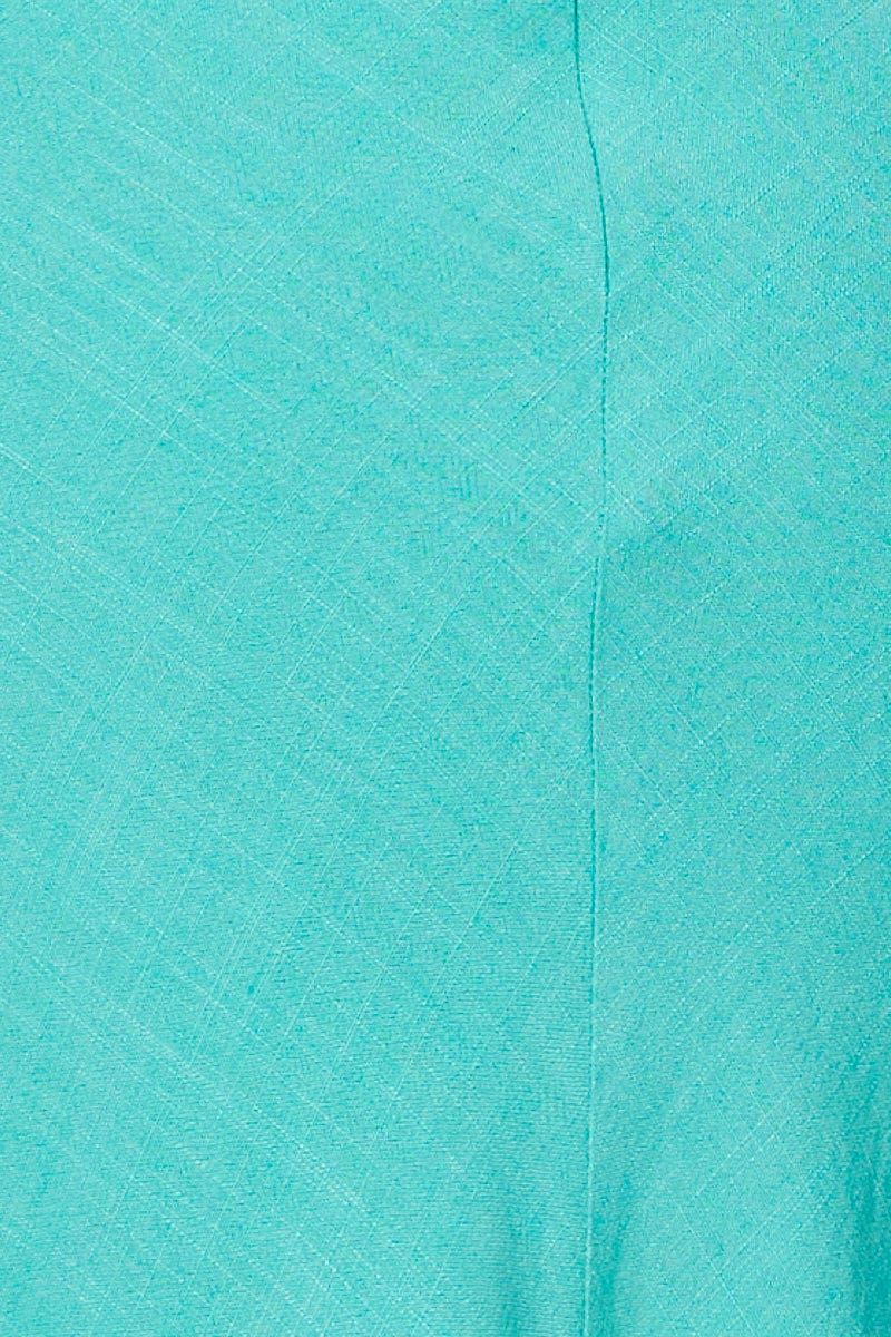 Green Twist Front Dress Sleeveless Midi