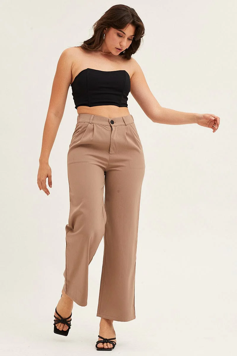 Black Boning Detail Bustier Top
