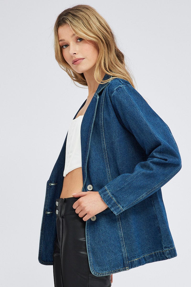Denim Denim Jacket Long Sleeve