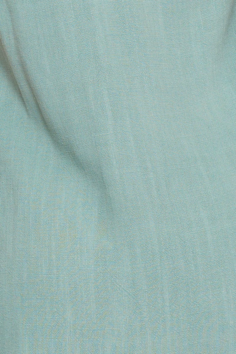 Green Mini Dress V Neck