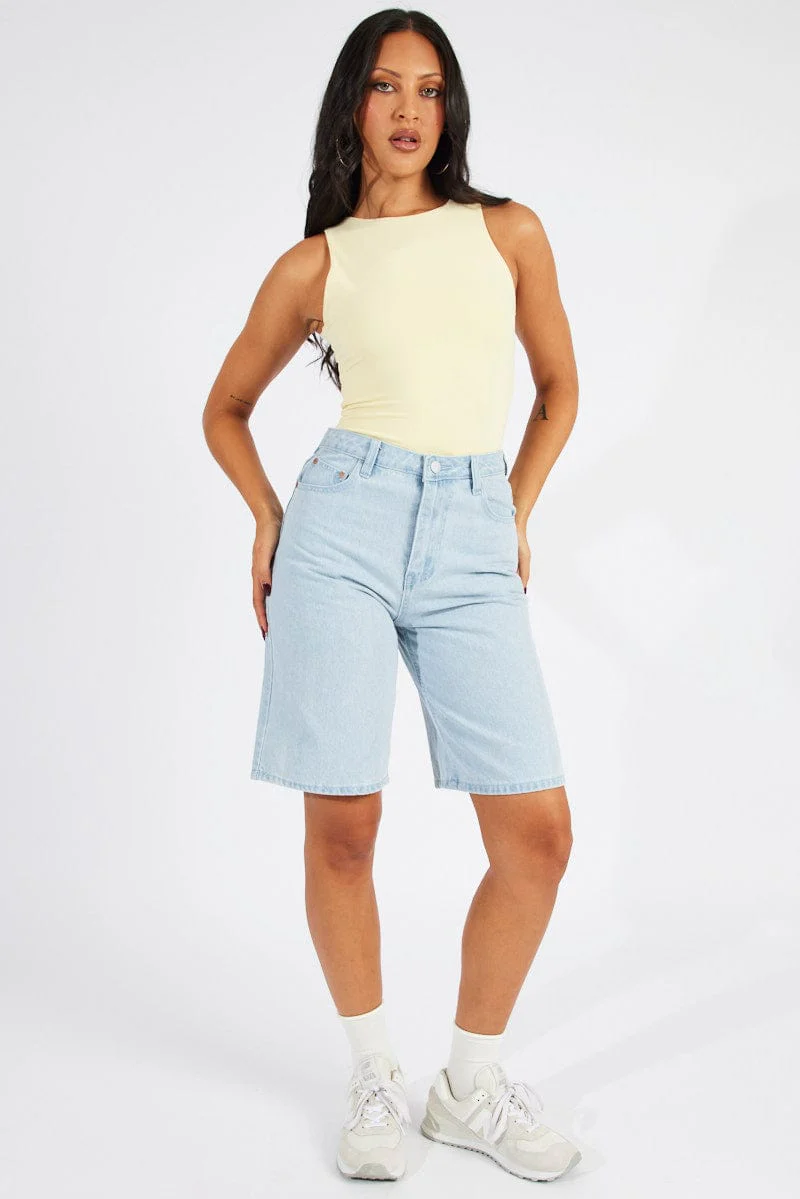 Yellow Supersoft Bodysuit Sleeveless