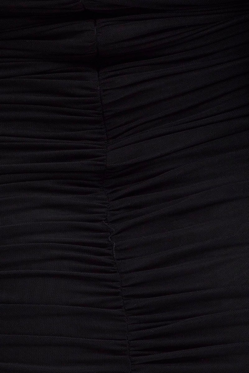 Black Bodycon Mini Dress Side Keyhole