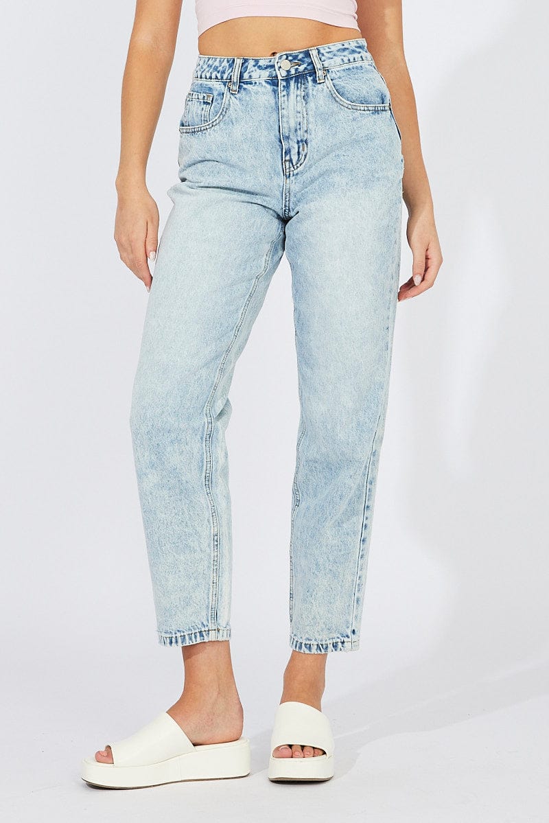 Denim Mom Jeans High Rise