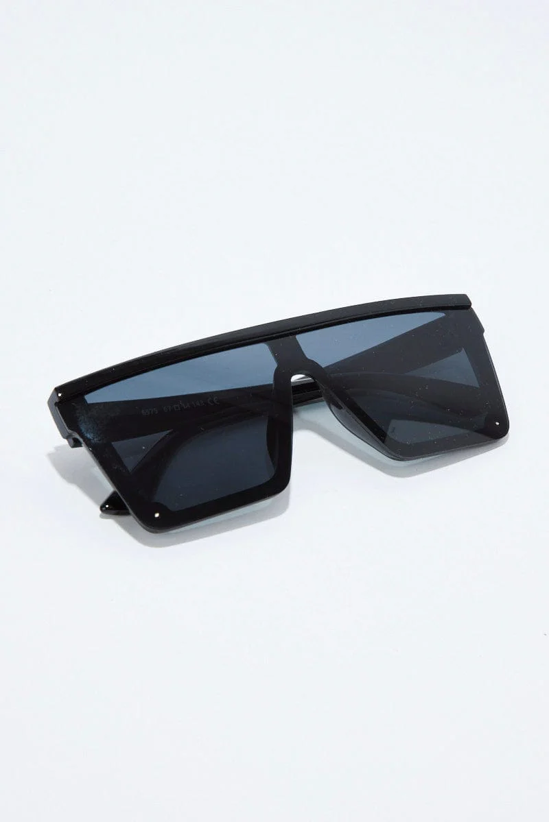 Black Visor Sunglasses