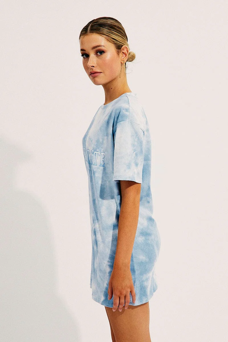 Multi Colour Short Sleeve Graphic Tee