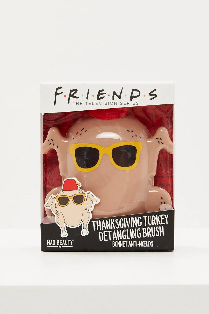 Beige Friends Thanks Giving Turkey Tangle Tamer