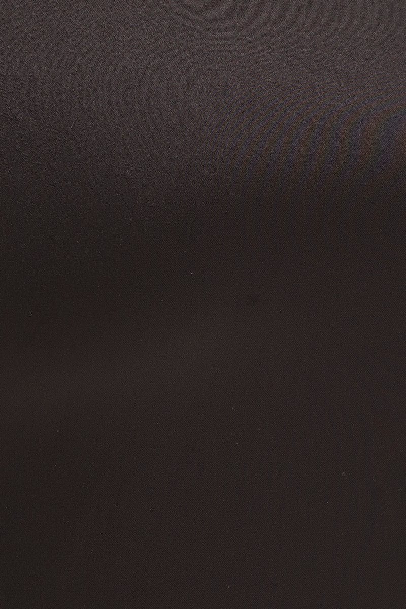 Black Bandeau Dress Satin Wrap