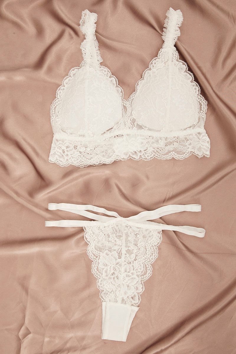 White Lace Lingerie Set