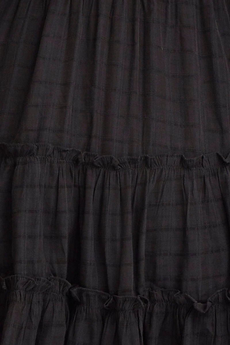 Black Skater Dress Long Sleeve Mini