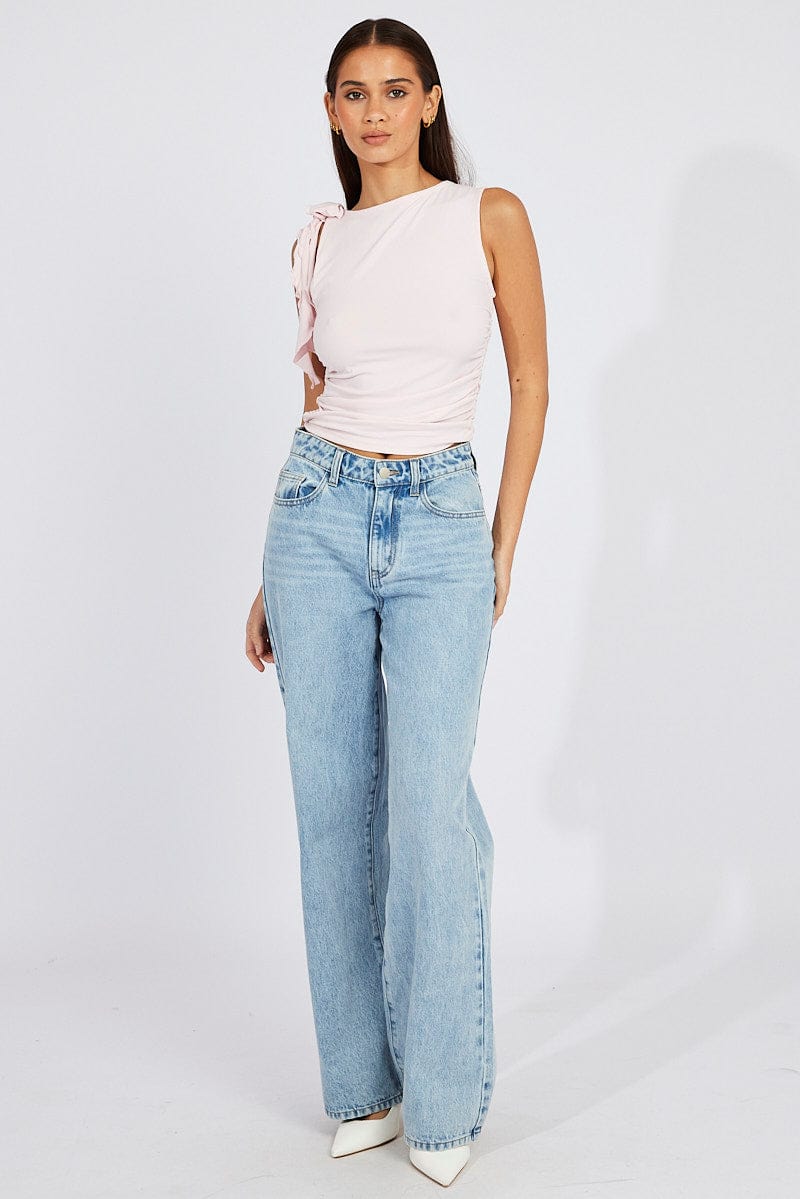 Pink Supersoft Top Ruffle