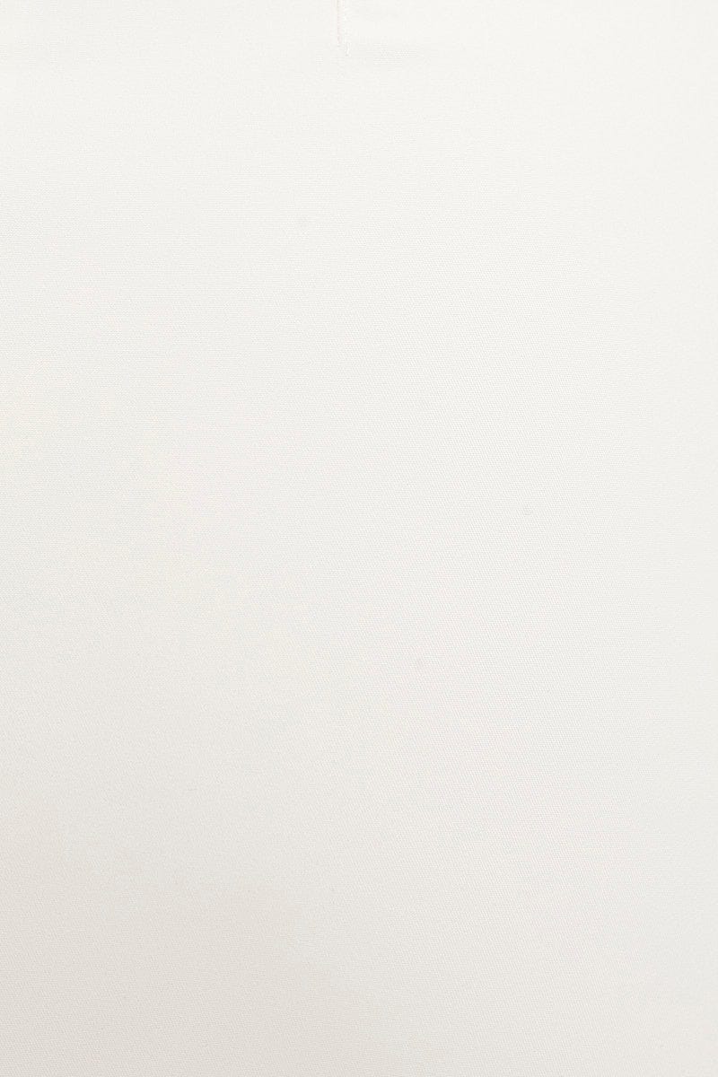 White Mini Dress Evening Cotton