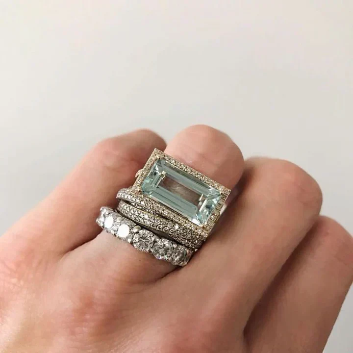 Turquoise and Silver Vintage Ring