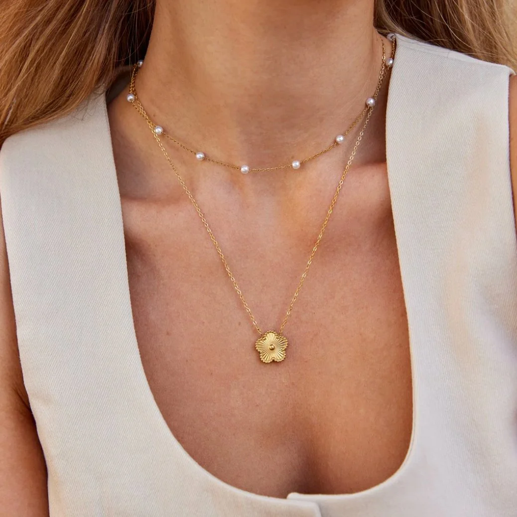 Pearl-Embellished Nura Necklace