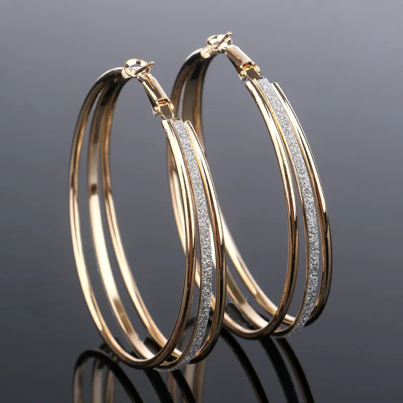 Brilliant Vintage Gold Hoop Earrings