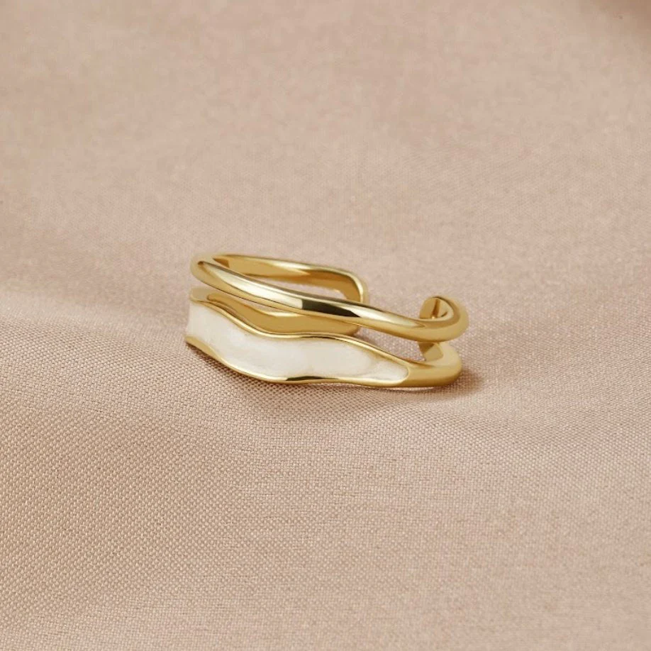Gold Layered Ring - Sahara Design