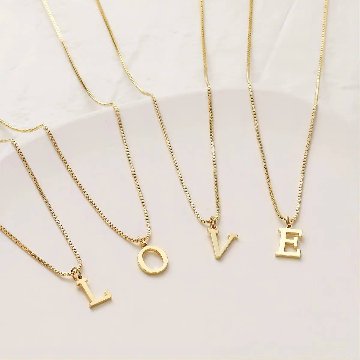Initials Love Letter Necklace