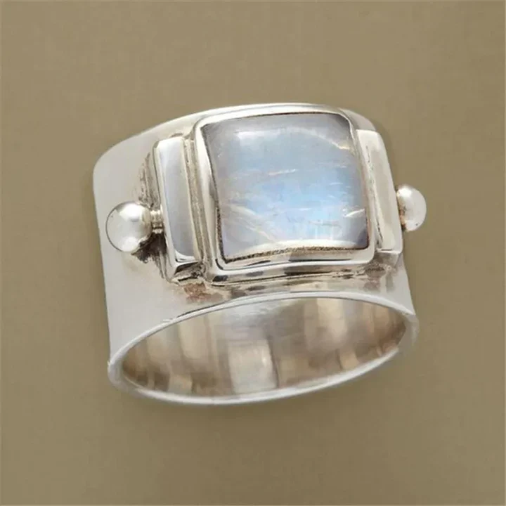 Moonstone Ring in Vintage Style