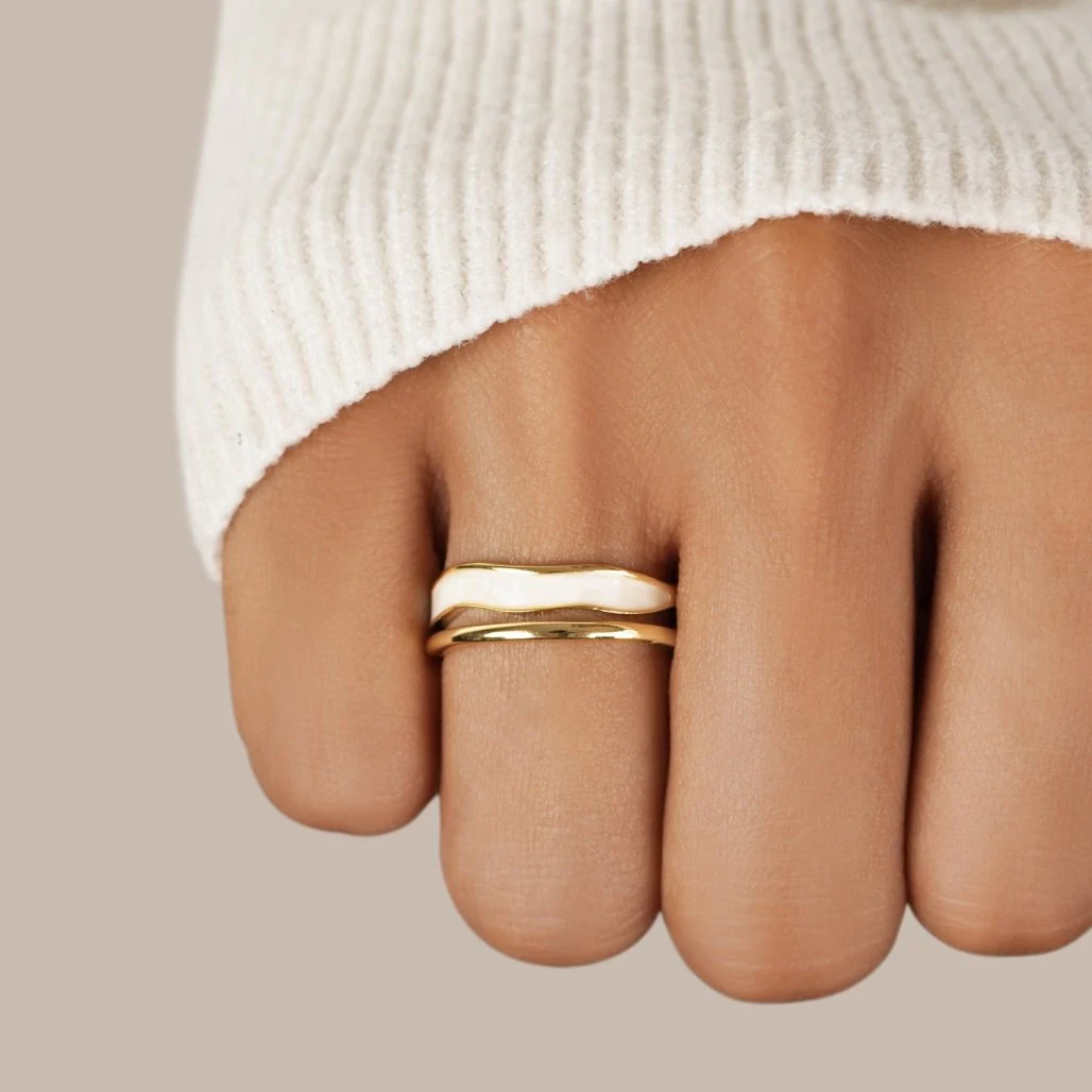 Gold Layered Ring - Sahara Design