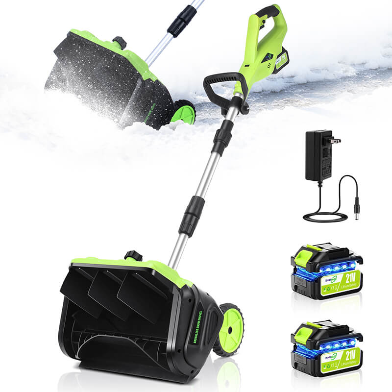 16 inches Electric Snow Shovel Plus with 2 Batteries