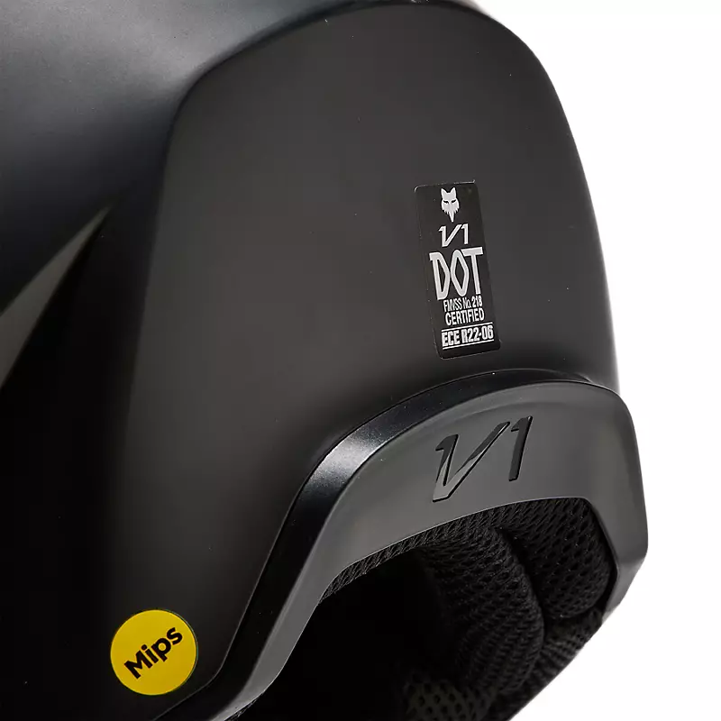 Youth V1 Matte Black Helmet