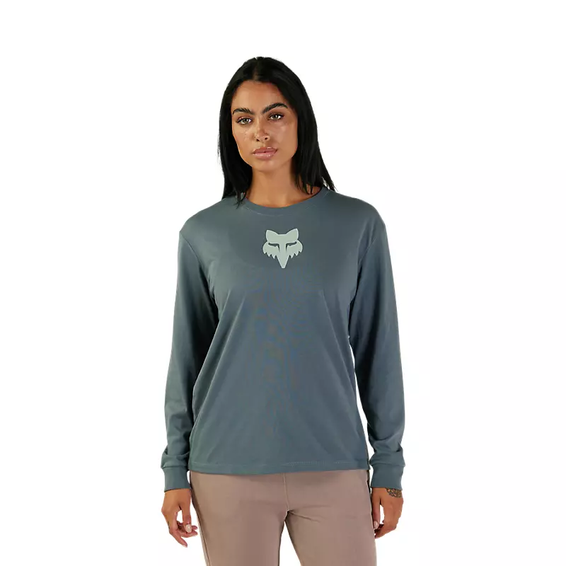 Womens Fox Head Long Sleeve Basic Tee