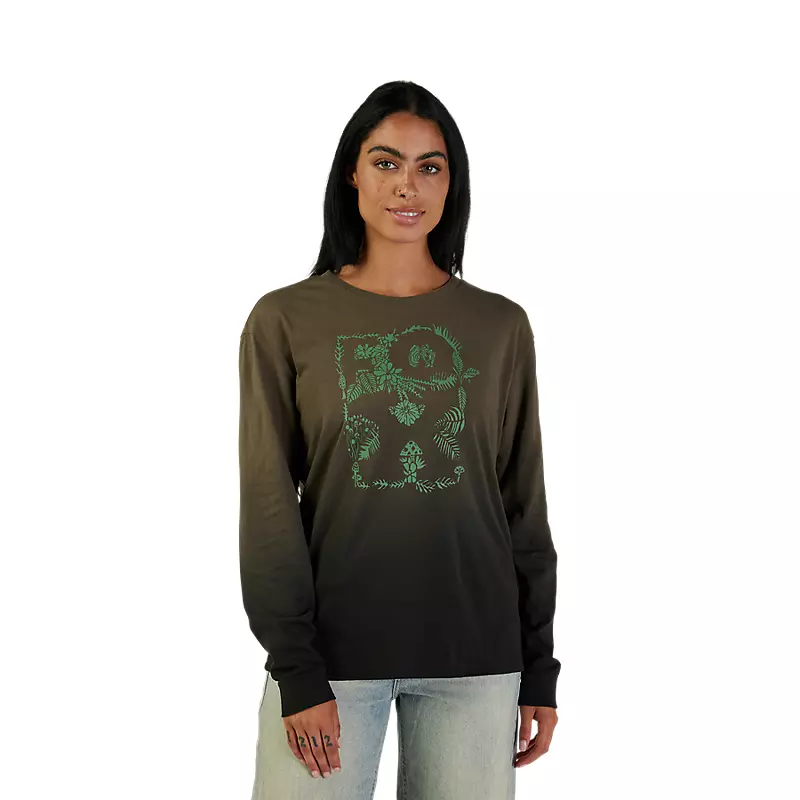 Womens Sensory Dye Long Sleeve Basic Tee