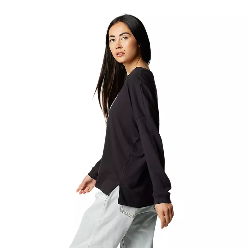 Womens Detonate Long Sleeve Knit Tee