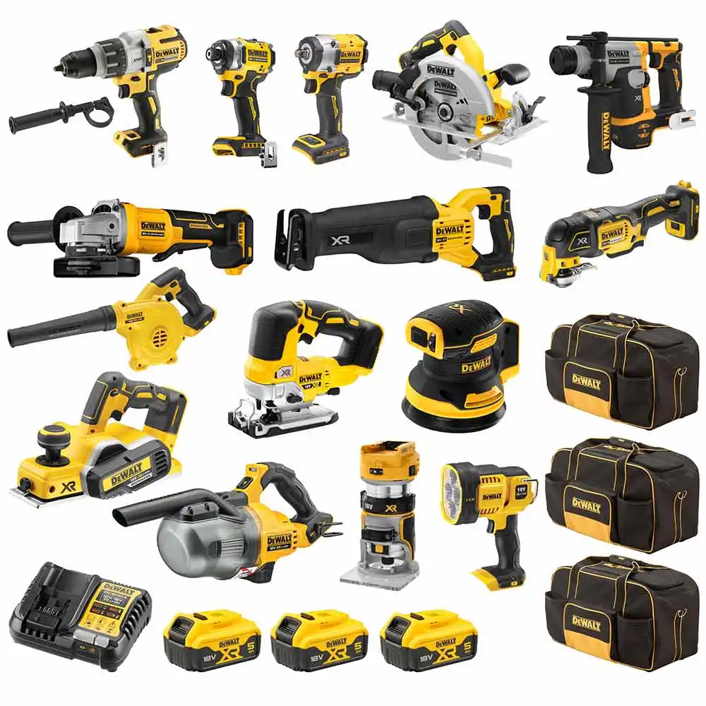 DEWALT 18V 15 Piece 3 x 5.0Ah XR Combo Kit DCZ1585P3-XE