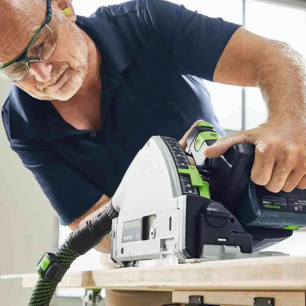 FESTOOL 18Vx2 Brushless 2 x 5.0Ah 160mm TSC 55K Plunge Saw Set F28110
