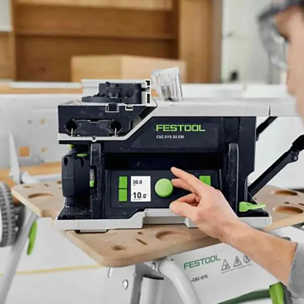 FESTOOL CSC SYS 50 18V 168mm Cordless Systainer Saw 5.2Ah Bluetooth Set & Underframe 577381