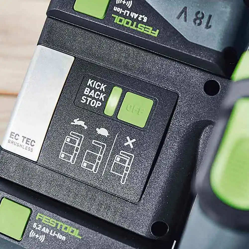 FESTOOL 18Vx2 Brushless 2 x 5.0Ah 160mm TSC 55K Plunge Saw Set F28110