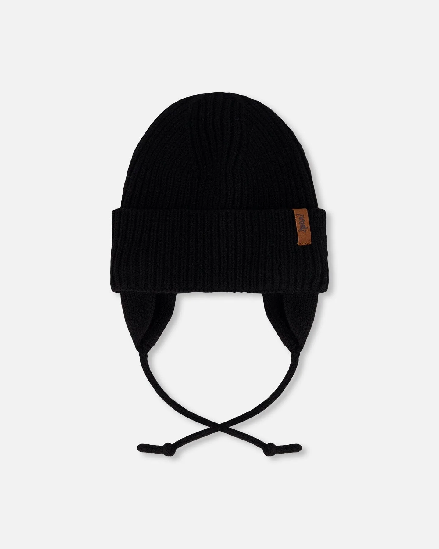 Baby Mid-Season Knit Hat Black - Deux par Deux