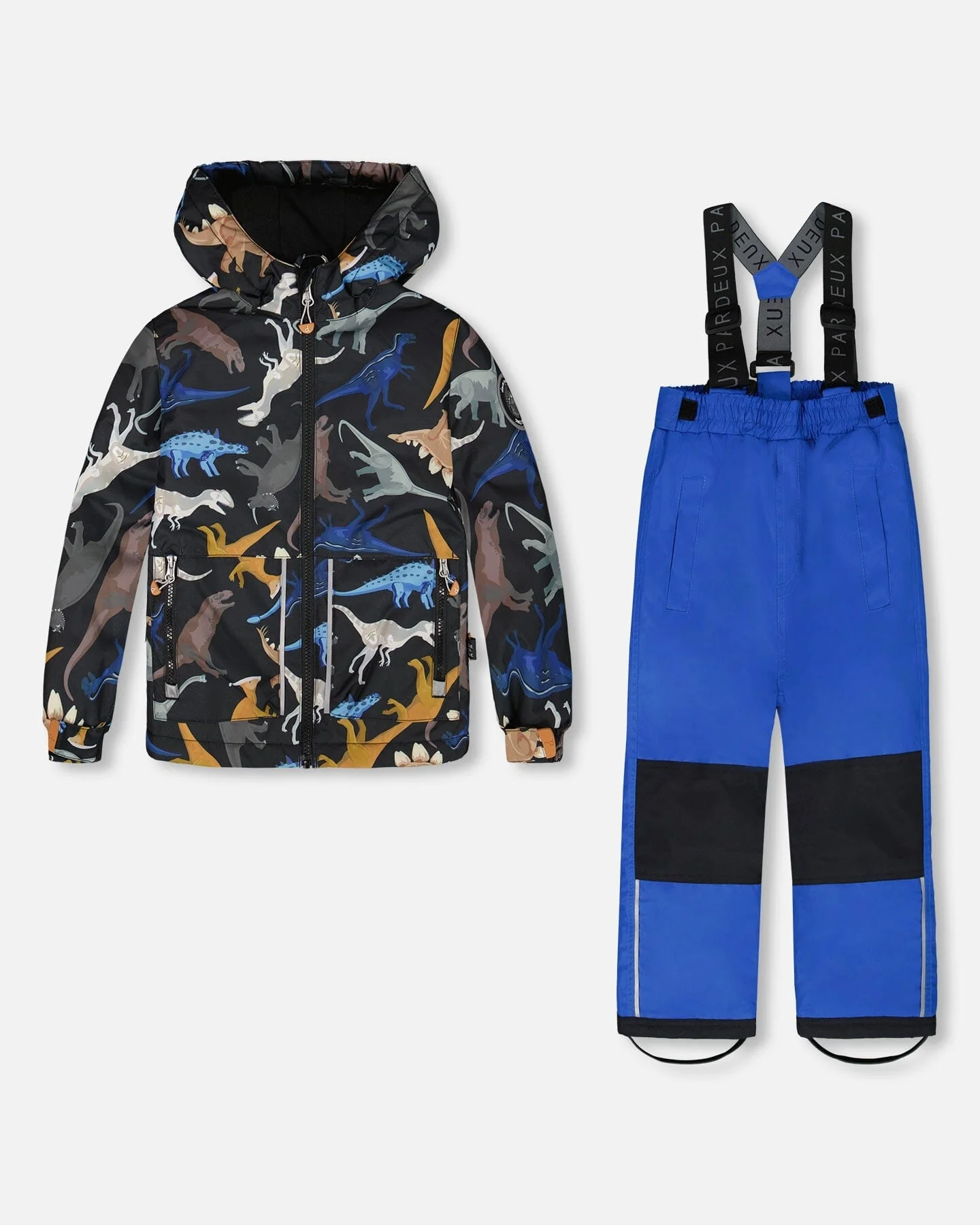 Two-Piece Chill Outerwear Set With Light Insulation In Blue - Deux par Deux