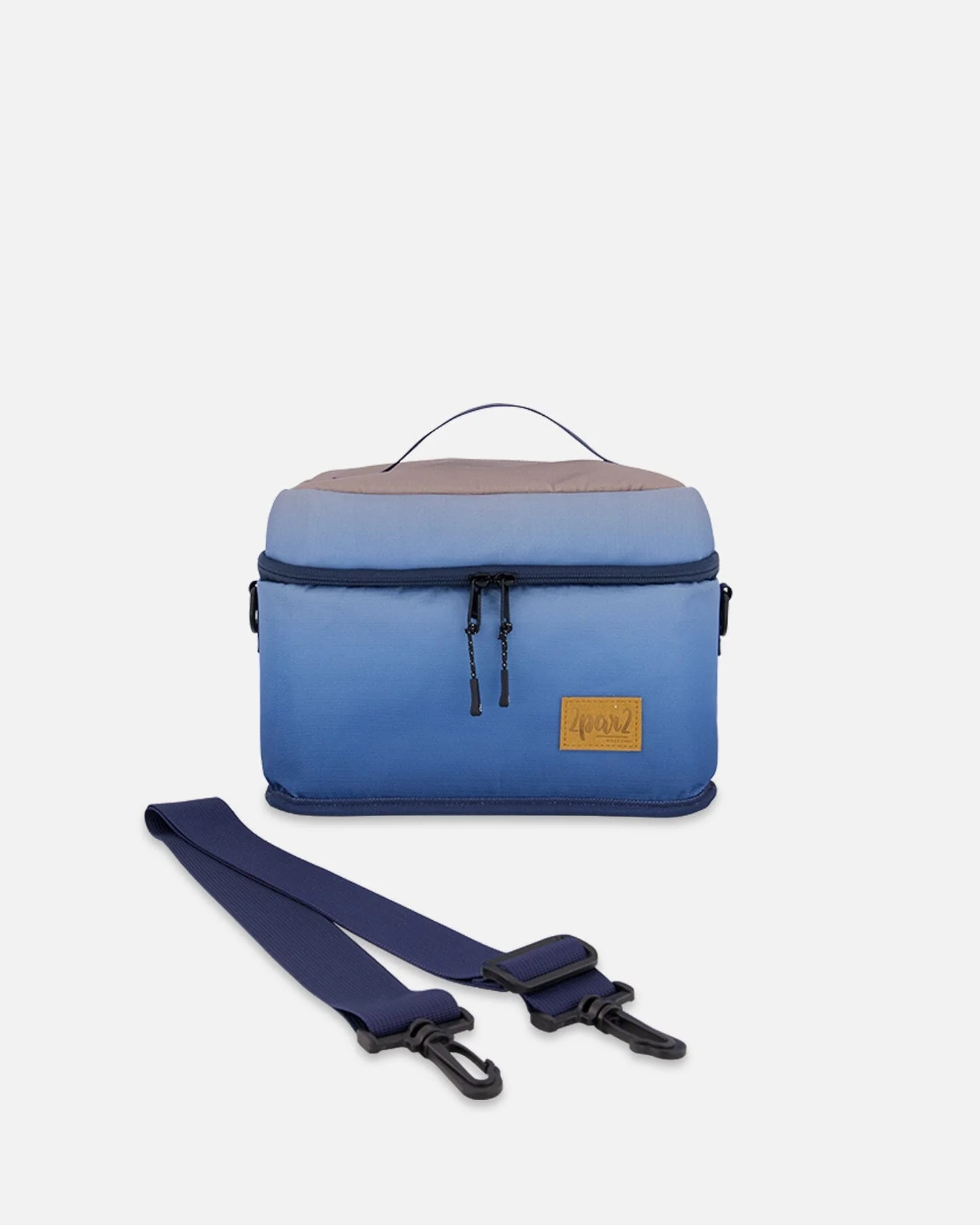 Lunch Box Blue And Beige Gradient - Deux par Deux