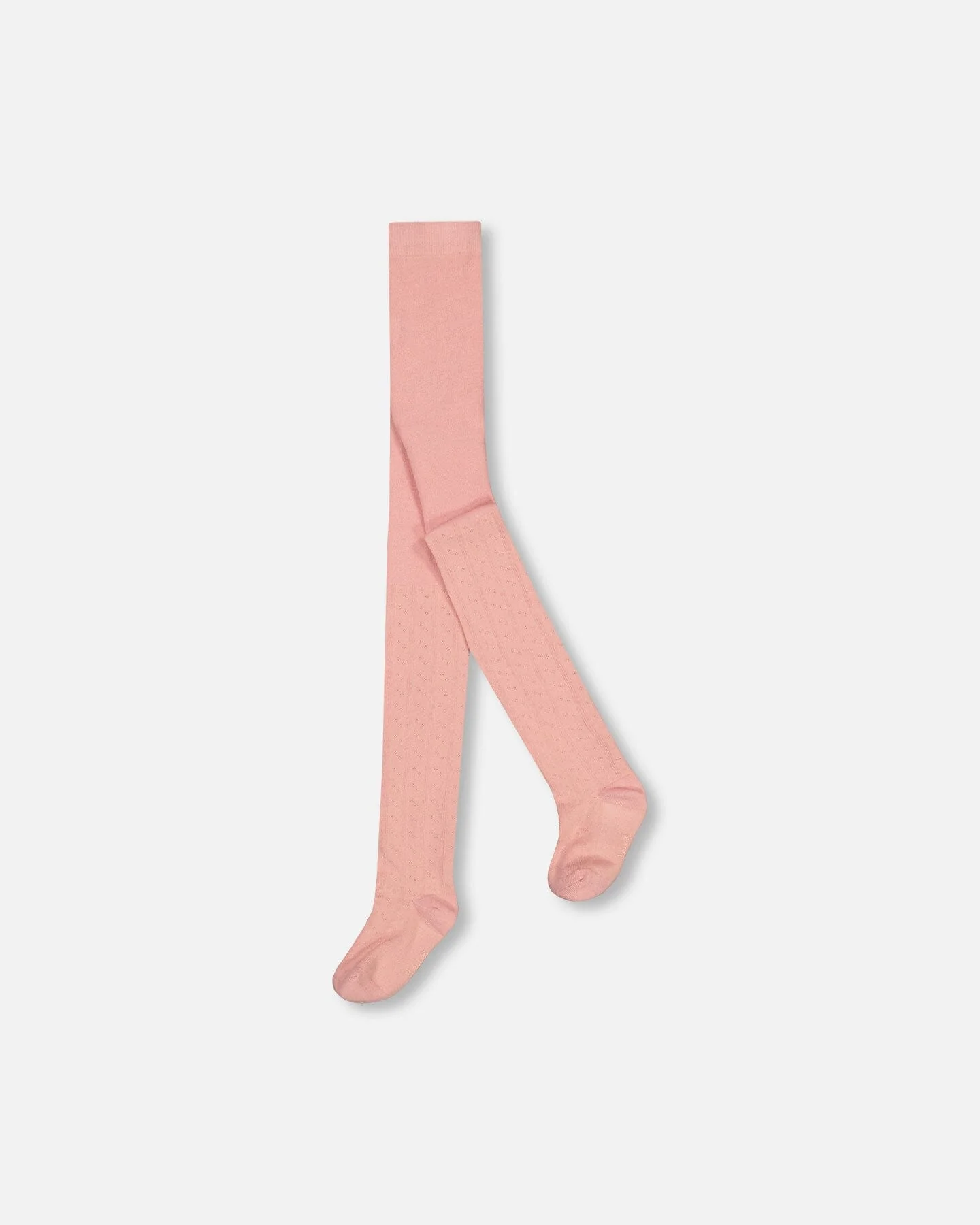 Baby Cable Tights Powder Pink - Deux par Deux
