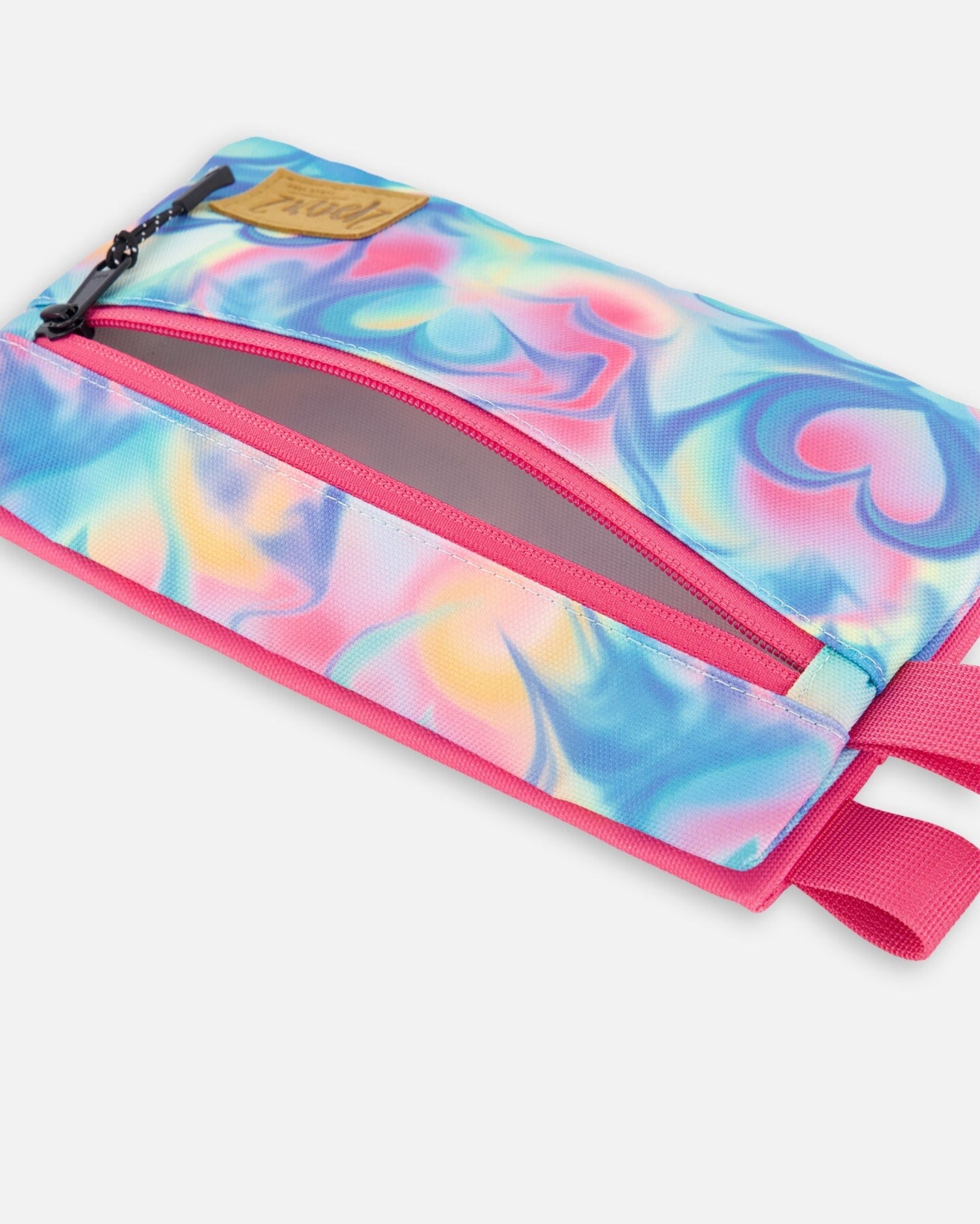 Double Pencil Case Rainbow Heart Print - Deux par Deux
