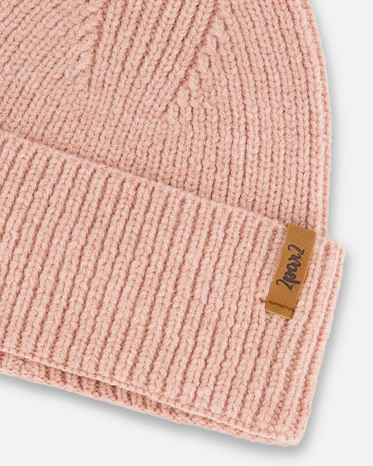 Mid-Season Knit Hat Dusty Pink - Deux par Deux