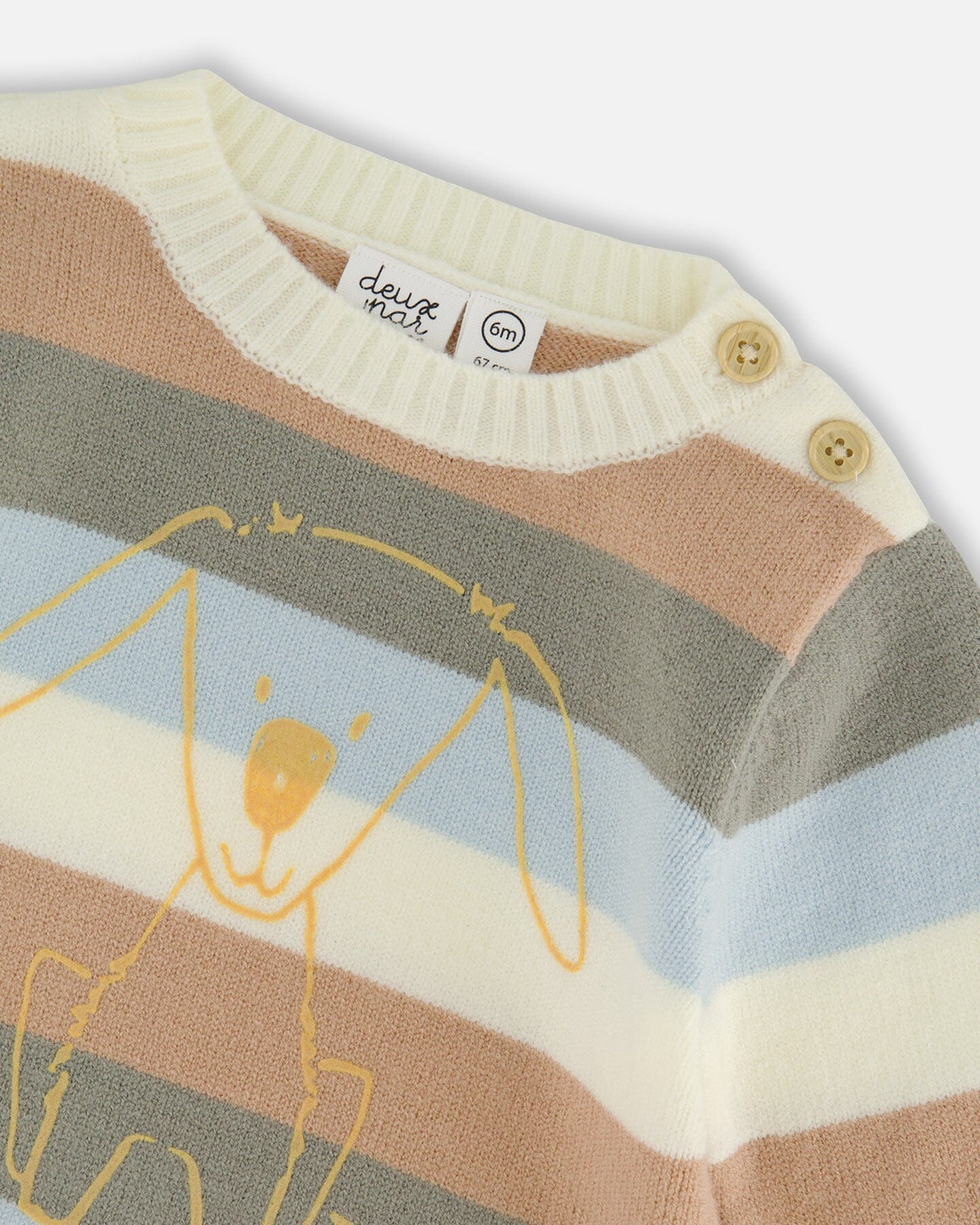 Knitted Top And Pant Set Light Caramel - Deux par Deux