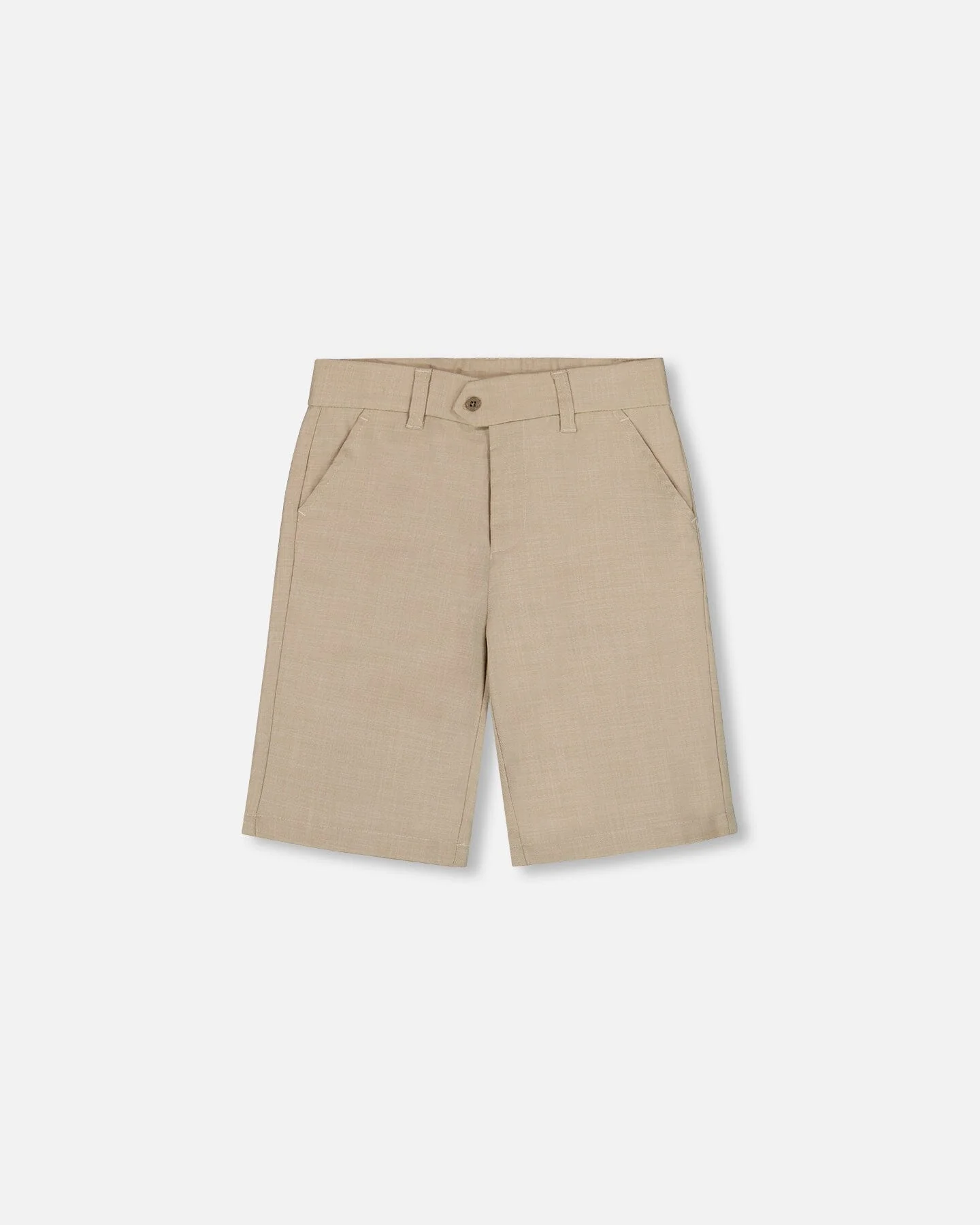Slant Pocket Bermuda Shorts Light Taupe - Deux par Deux