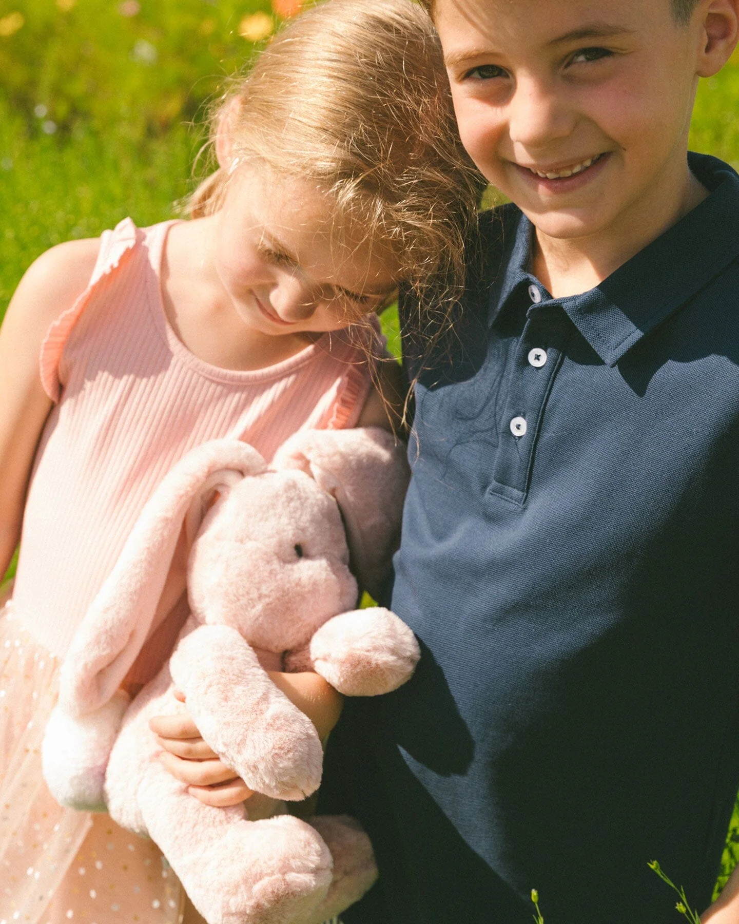 Bi-Material Dress With Printed Dots On Mesh Skirt Warm Old Pink - Deux par Deux