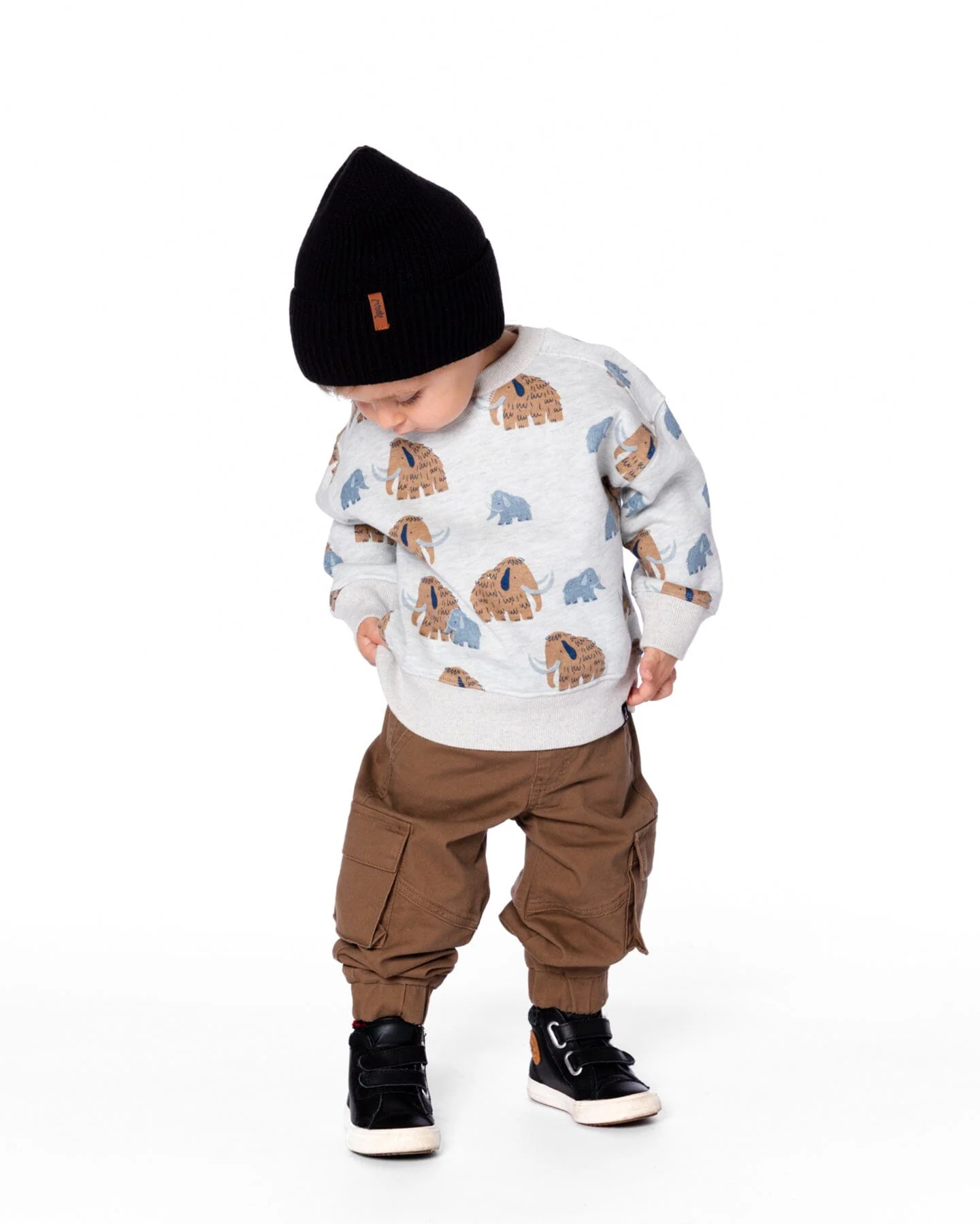 Twill Jogger Cargo Pants In Taupe - Deux par Deux