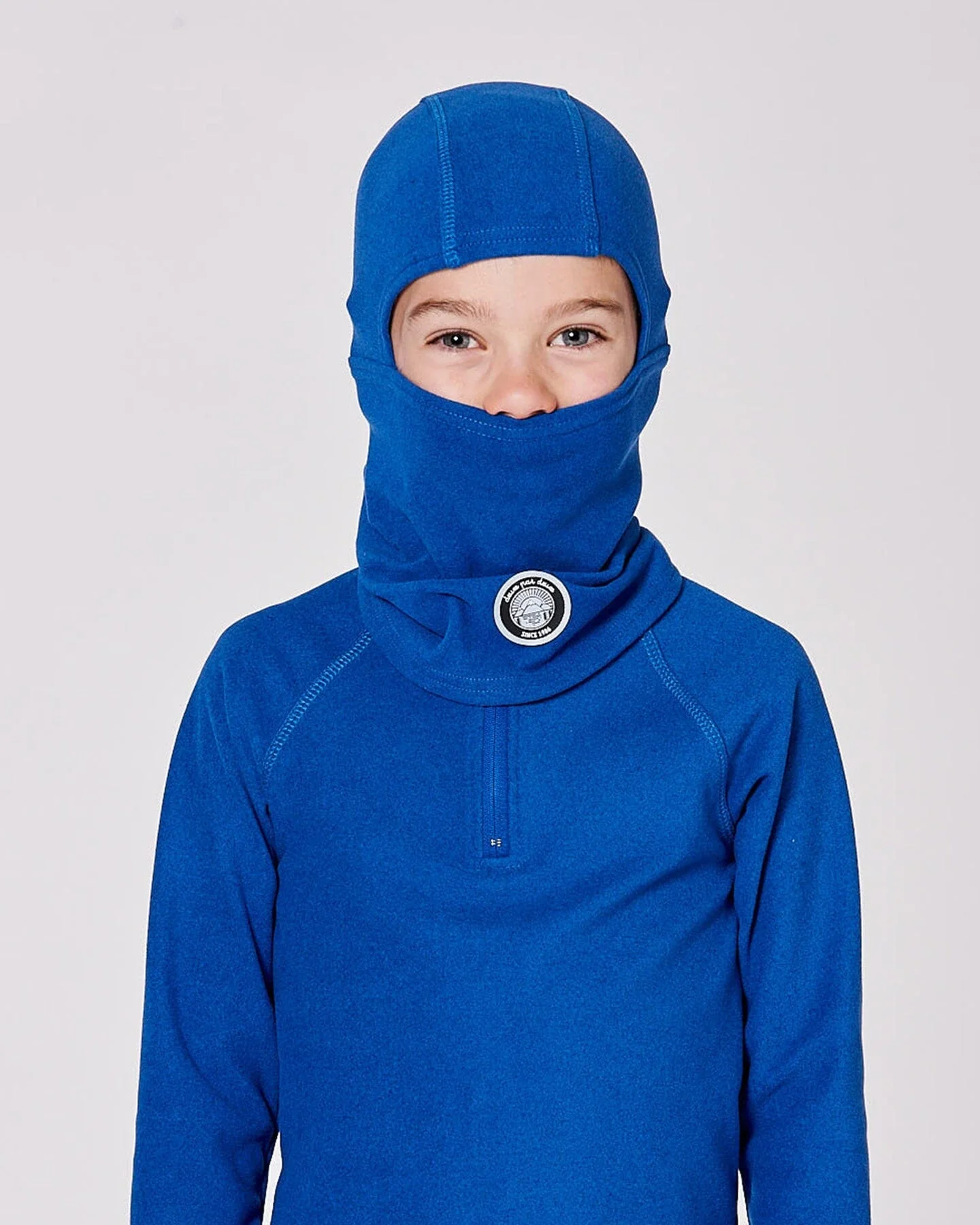 Brushed Jersey Balaclava Blue - Deux par Deux