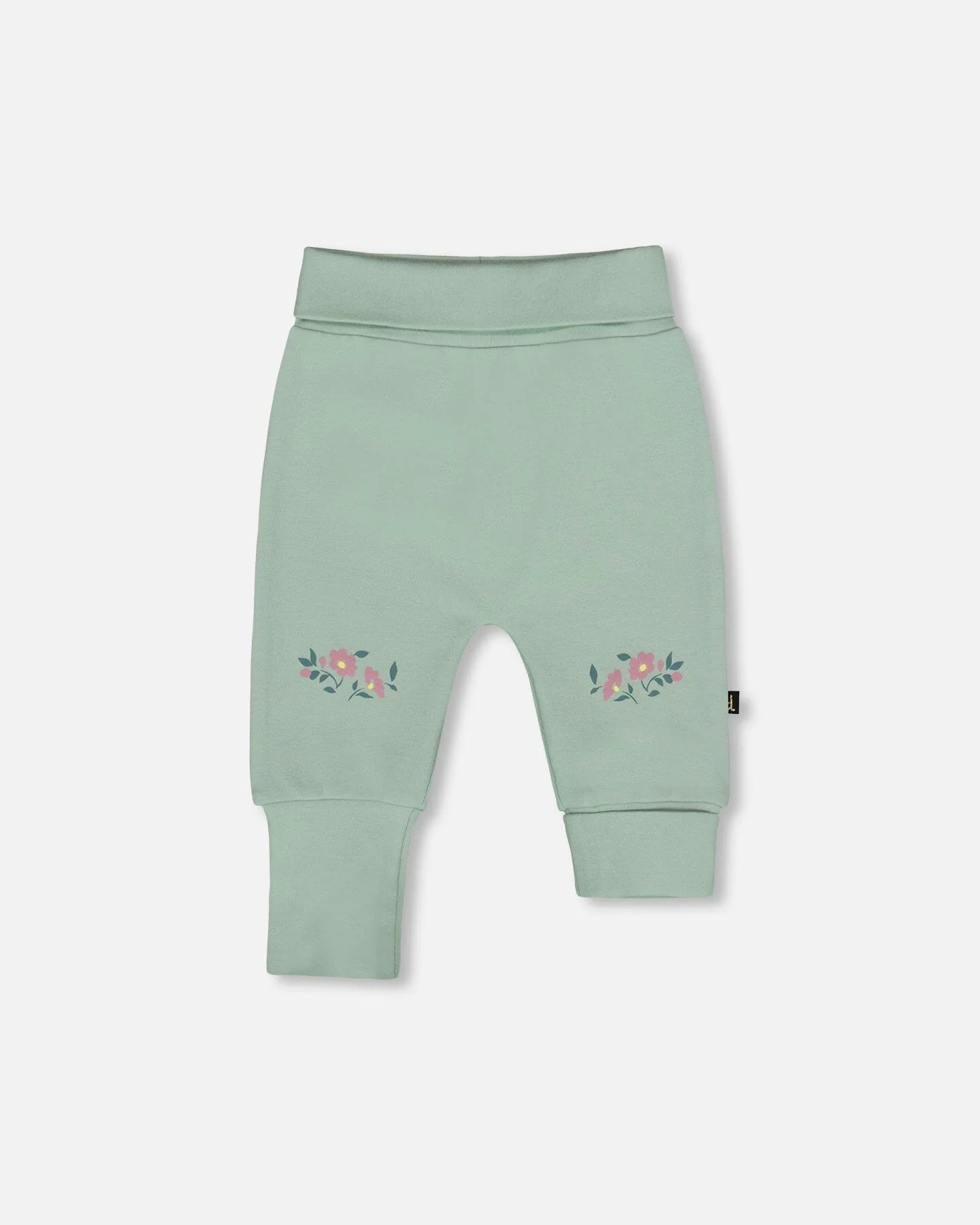 Organic Cotton Evolutive Pant Jade Green - Deux par Deux