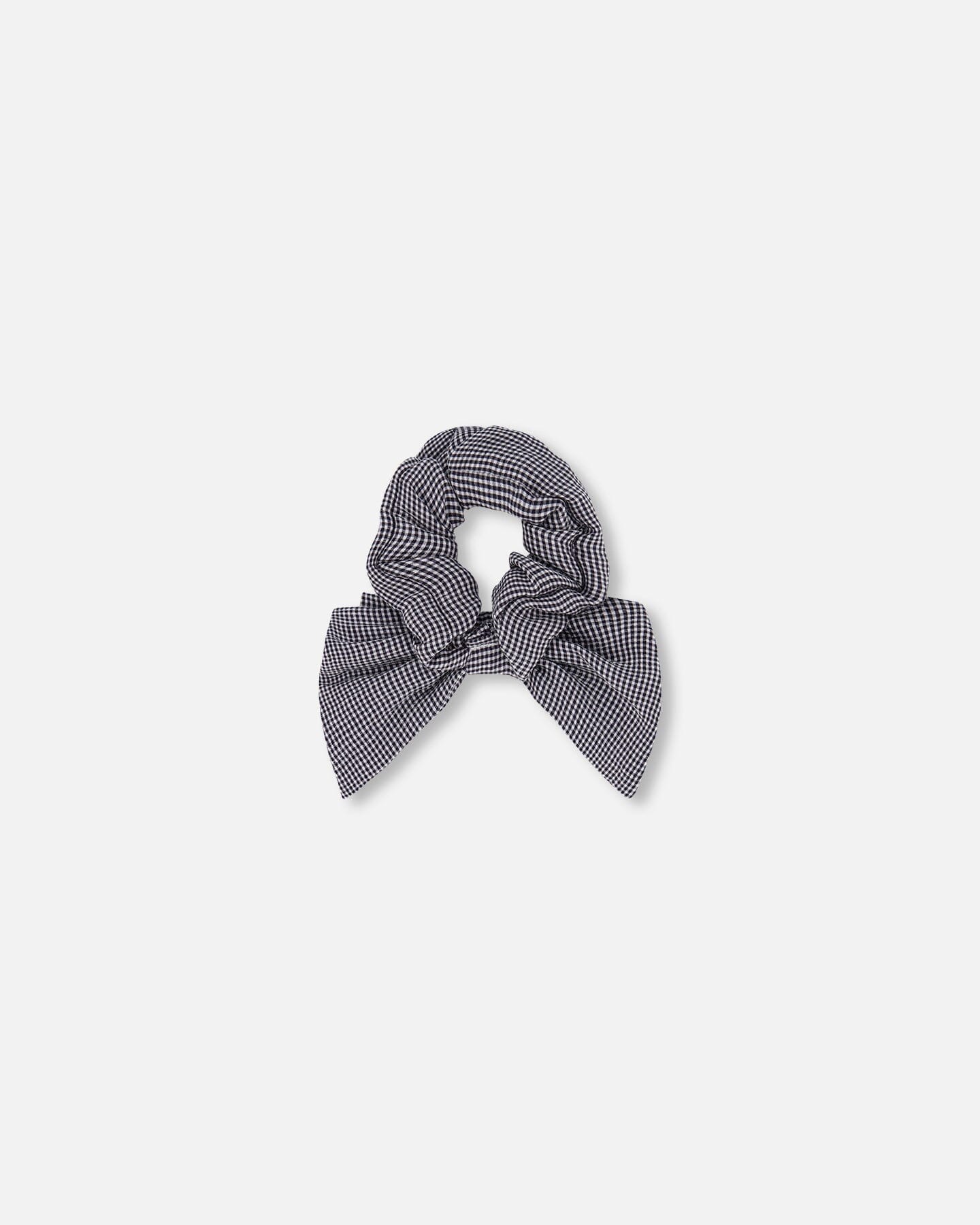 Hair Elastic With Bow Sparkling Black - Deux par Deux