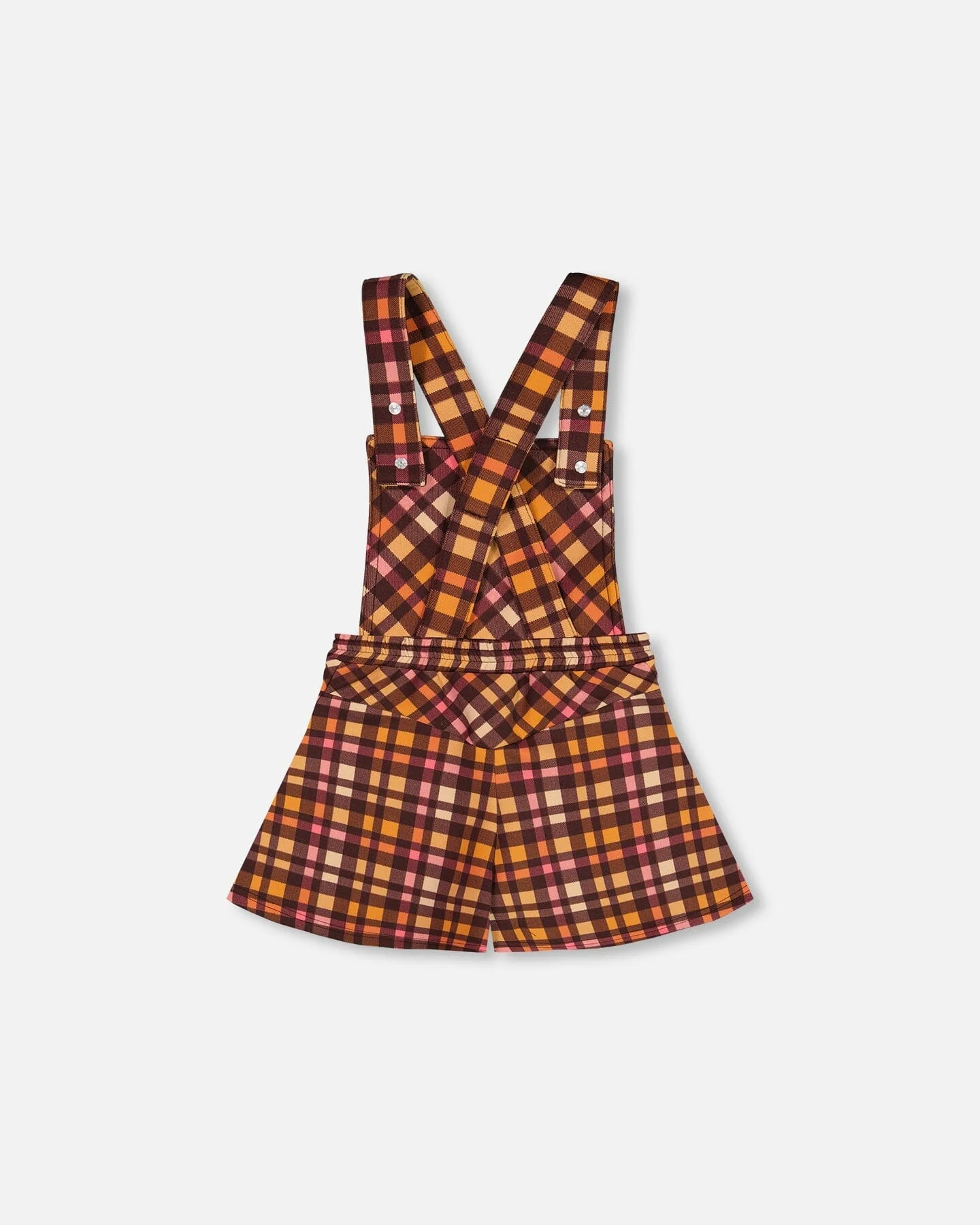 Milano Shortall Plaid Magenta And Brown - Deux par Deux