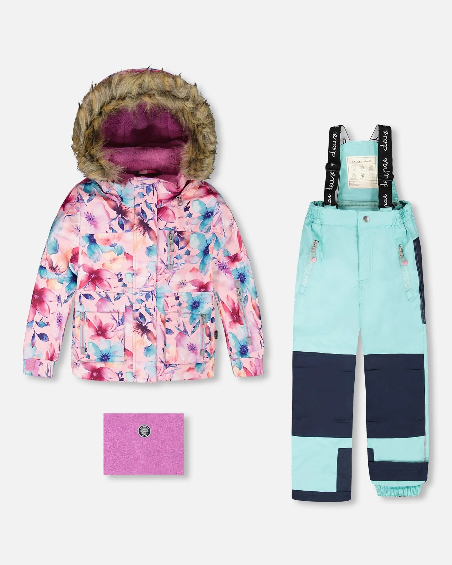 Two-Piece Play Snowsuit Turquoise Blue - Deux par Deux
