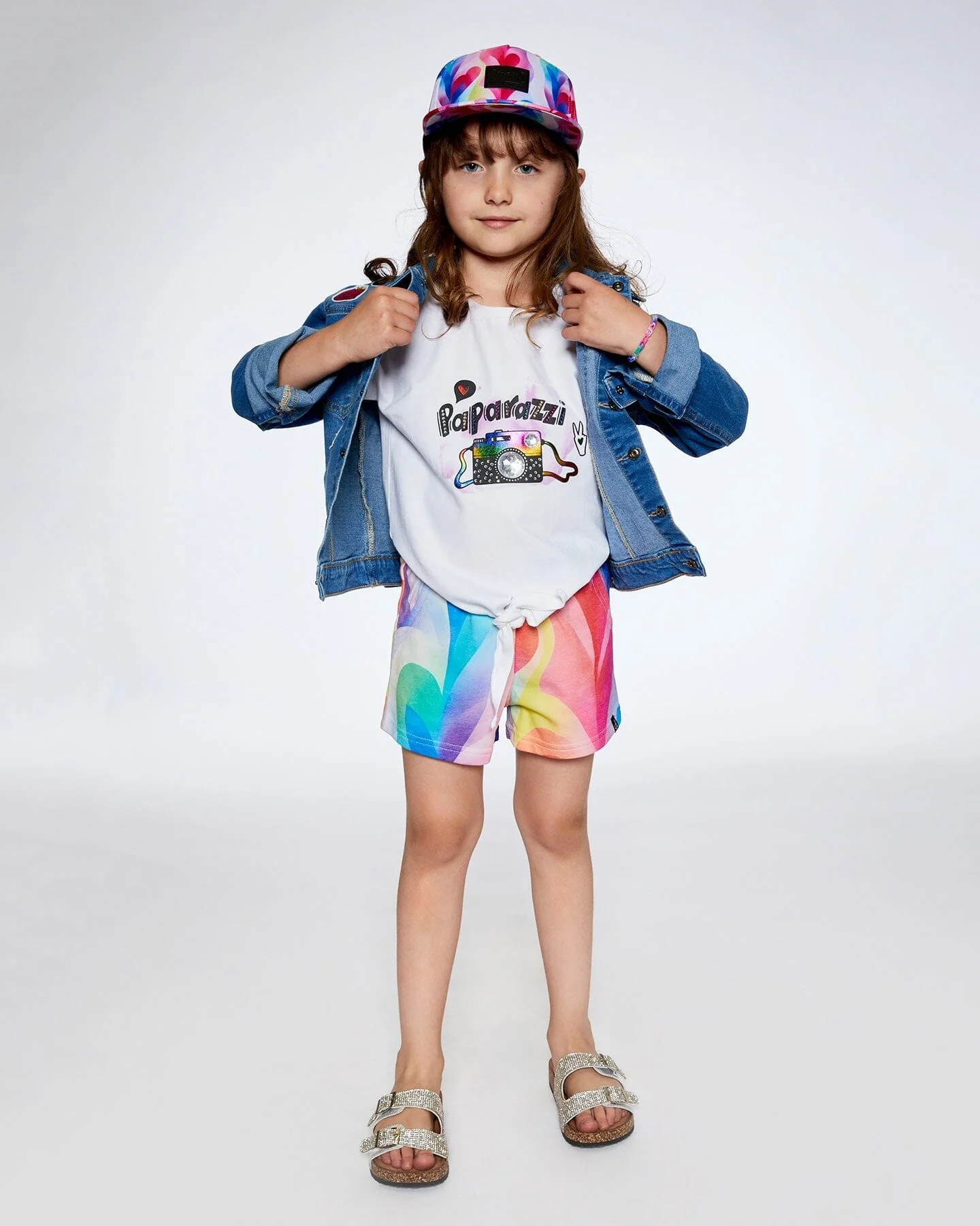 Organic Cotton T-Shirt With Knot White - Deux par Deux