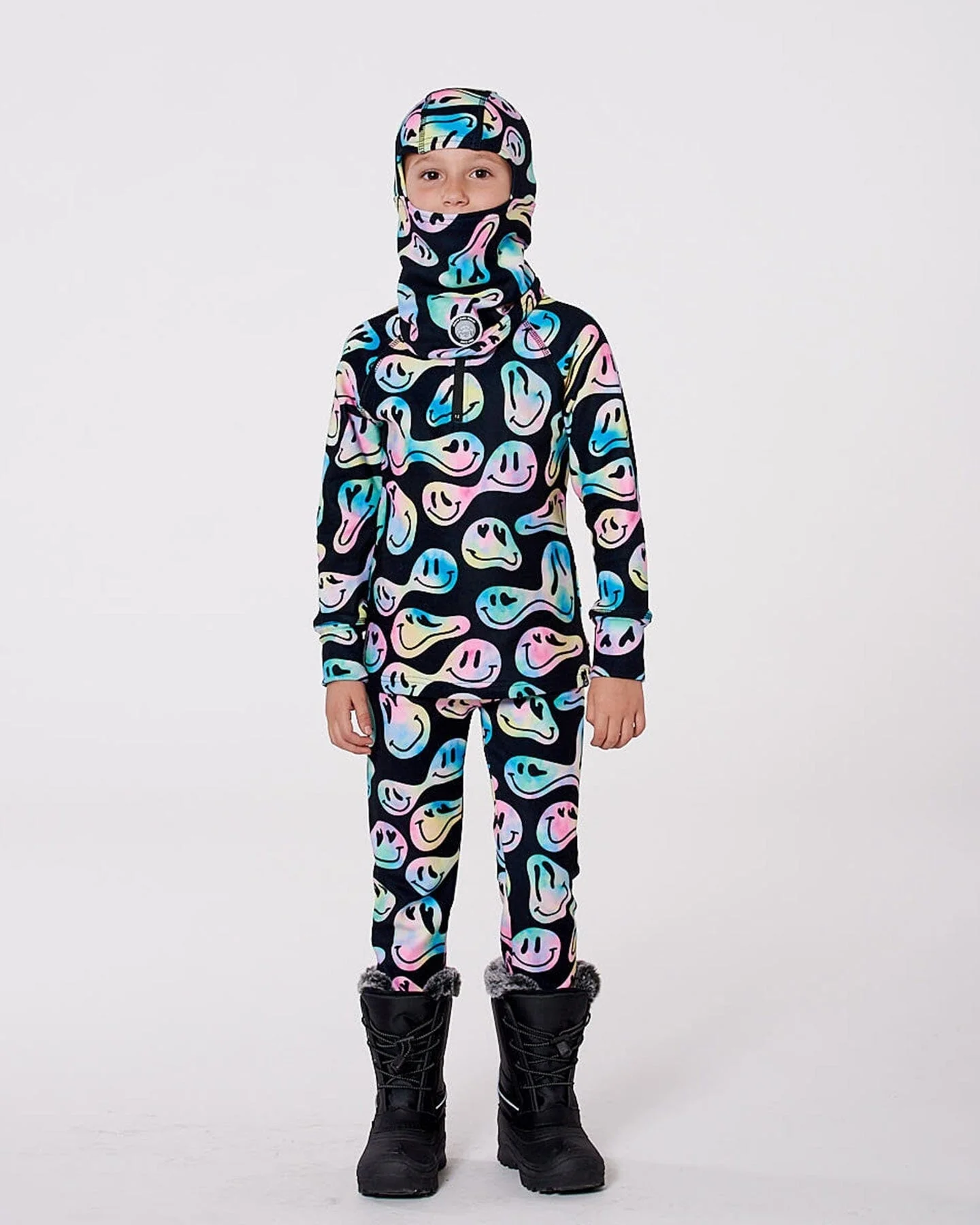 Brushed Jersey Balaclava Smiley Face Girl - Deux par Deux